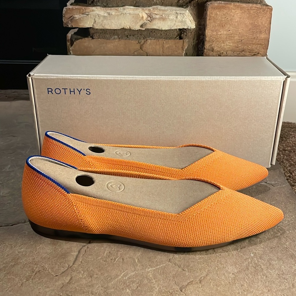 Rothy's Vibrant Orange Loafers
